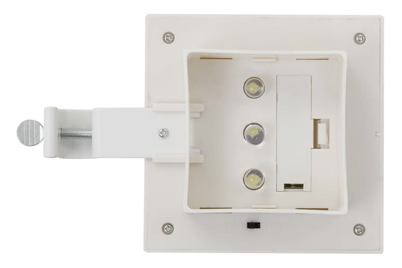 Udendørs Solcellelamper 6 Stk. Led Firkantet 12 Cm Hvid - Hvid - Belysning - Udendørs lamper & belysning - Solcellelamper