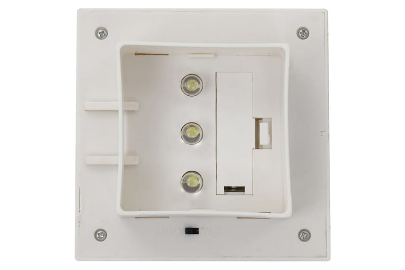 Udendørs Solcellelamper 6 Stk. Led Firkantet 12 Cm Hvid - Hvid - Belysning - Udendørs lamper & belysning - Solcellelamper