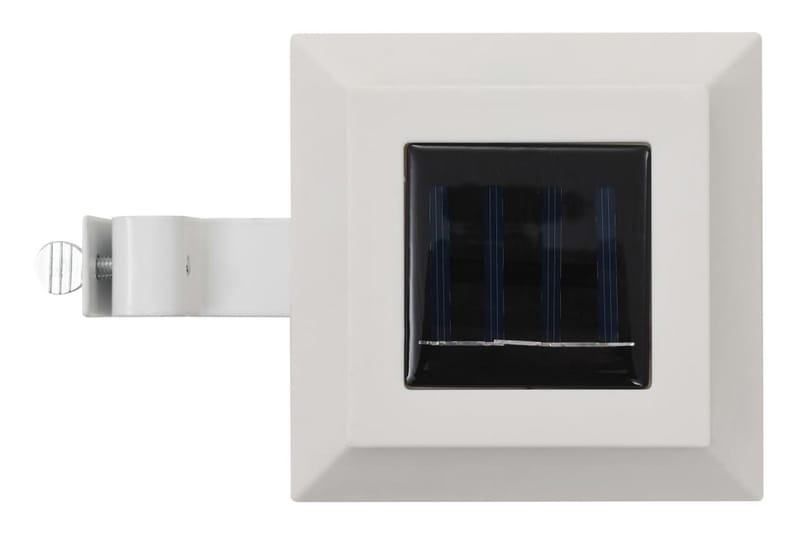 Udendørs Solcellelamper 6 Stk. Led Firkantet 12 Cm Hvid - Hvid - Belysning - Udendørs lamper & belysning - Solcellelamper