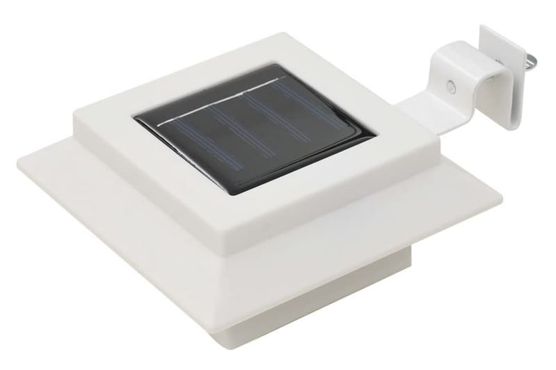 Udendørs Solcellelamper 6 Stk. Led Firkantet 12 Cm Hvid - Hvid - Belysning - Udendørs lamper & belysning - Solcellelamper