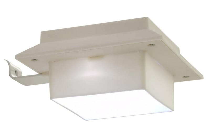 Udendørs Solcellelamper 6 Stk. Led Firkantet 12 Cm Hvid - Hvid - Solcellelamper - Udendørs lamper & belysning
