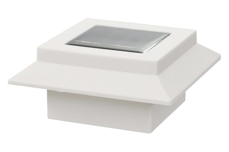 Udendørs Solcellelamper 6 Stk. Led Firkantet 12 Cm Hvid - Hvid - Belysning - Udendørs lamper & belysning - Solcellelamper