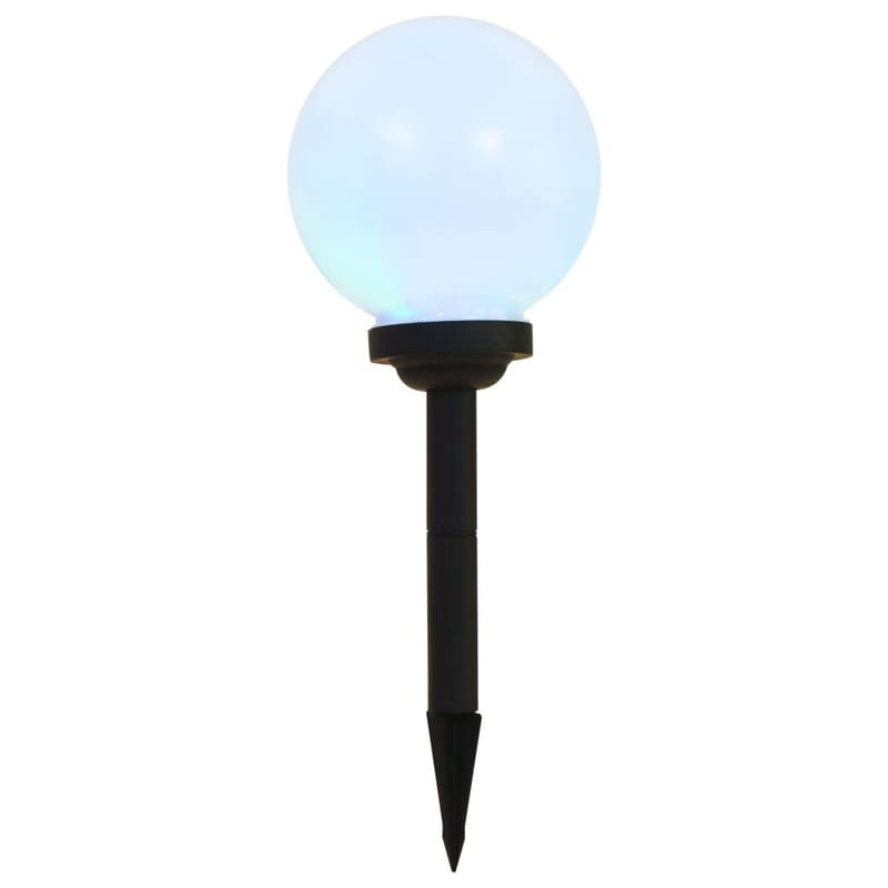 Udendørs Solcellelamper 6 Stk. Led Kugleformet 20 Cm Rgb - Hvid - Belysning - Udendørs lamper & belysning - Solcellelamper