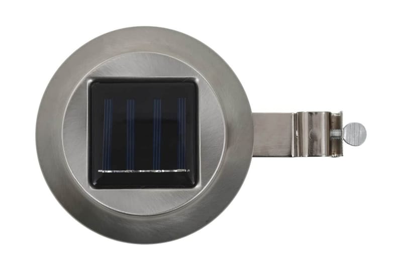Udendørs Solcellelamper 6 Stk. Led Rund 12 Cm Hvid - Sølv - Belysning - Udendørs lamper & belysning - Solcellelamper