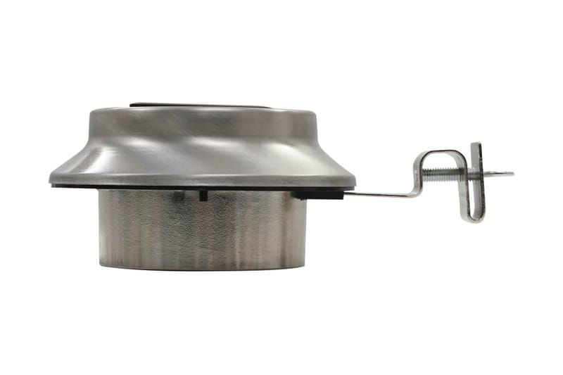 Udendørs Solcellelamper 6 Stk. Led Rund 12 Cm Hvid - Sølv - Belysning - Udendørs lamper & belysning - Solcellelamper