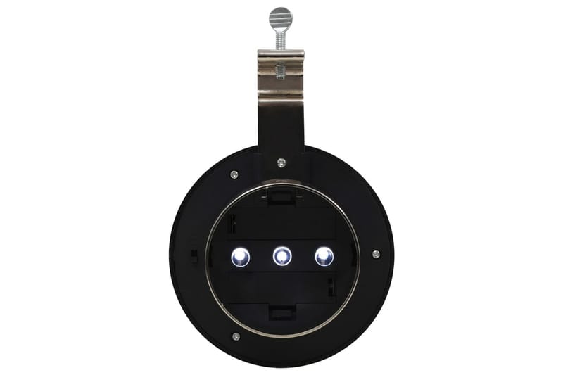 Udendørs Solcellelamper 6 Stk. Led Rund 12 Cm Hvid - Sølv - Belysning - Udendørs lamper & belysning - Solcellelamper