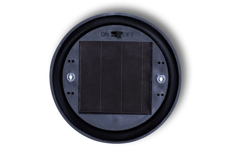 Soldrevet Havelampe Rund Led 15 Cm 4 Stk. Med Jordspyd - Hvid - Belysning - Udendørs lamper & belysning