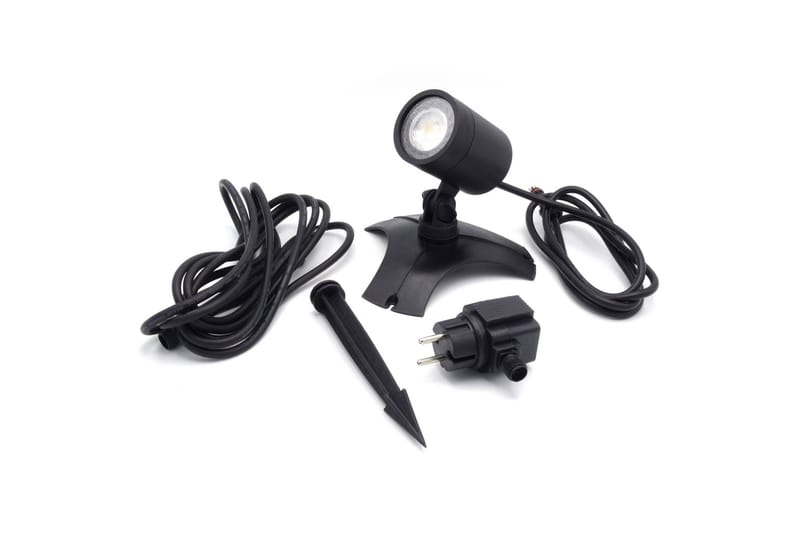 Ubbink undervandslampe til havedam Aqua Spotlight LED 6 W - Sort - Belysning - Udendørs lamper & belysning - Spotlights udendørs