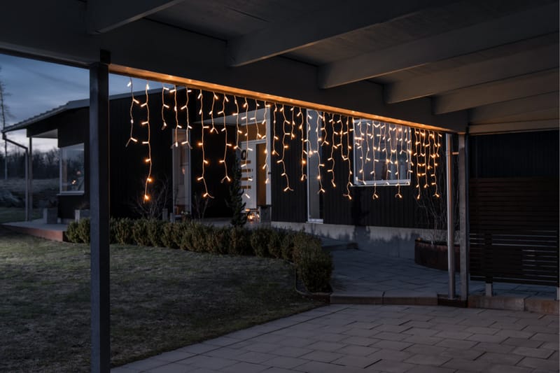 Startsæt istap 100 LED Hvid - Kunstsmede - Altanbelysning - Udendørs lamper & belysning - Balkonbelysning - Lyskæde udendørs