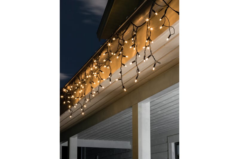 Startsæt istap 100 LED Sort - Kunstsmede - Balkonbelysning - Lyskæde udendørs - Udendørs lamper & belysning - Altanbelysning