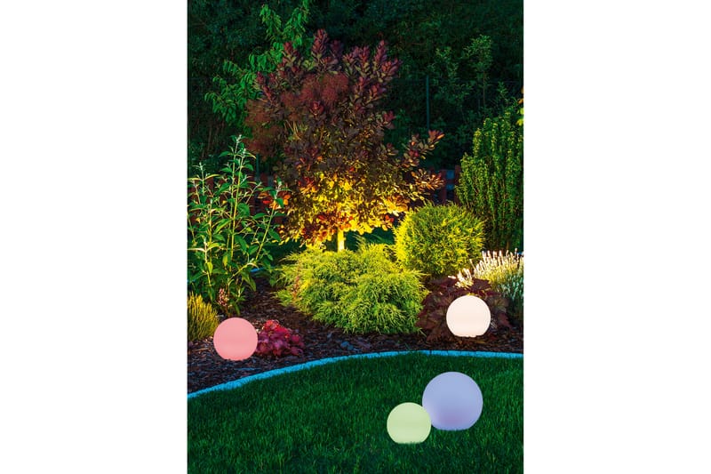 Trio Lighting Melo sol kugle + spyd 20cm RGBW - Belysning - Udendørs lamper & belysning - Solcellelamper