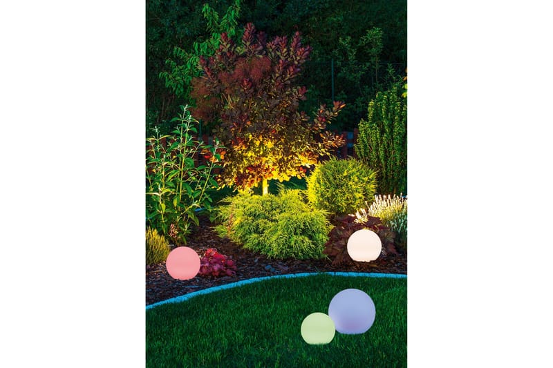 Trio Lighting Melo sol kugle + spyd 28cm RGBW - Belysning - Udendørs lamper & belysning - Solcellelamper
