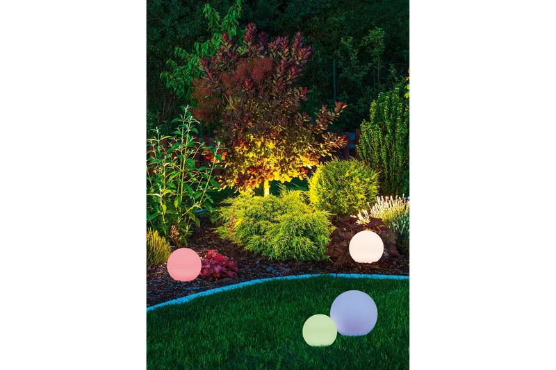 Trio Lighting Melo sol kugle + spyd 20cm RGBW - Belysning - Udendørs lamper & belysning - Solcellelamper