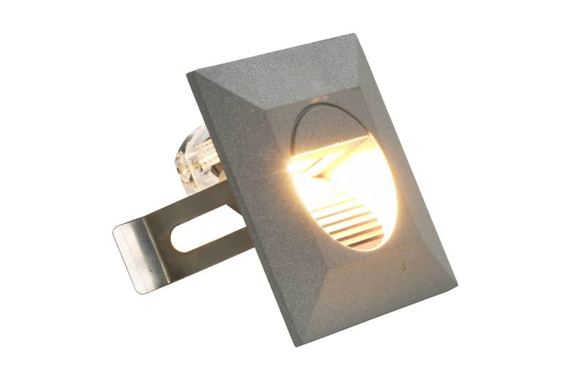 Udendørs Led-Væglamper 6 Stk. 2 W Kvadratisk Sølvfarvet - Væglampe udendørs - Entrébelysning - Udendørs lamper & belysning