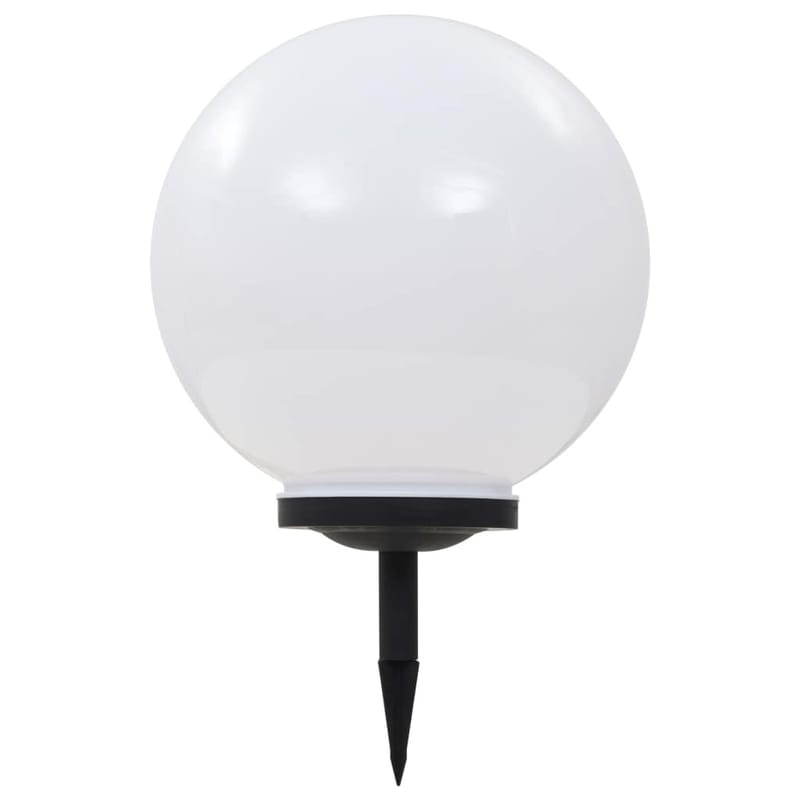 Udendørs Solcellelampe Led Kugleformet 40 Cm Rgb - Hvid - Belysning - Udendørs lamper & belysning - Solcellelamper