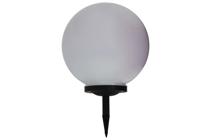 Udendørs Solcellelamper 2 Stk. Led Kugleformet 40 Cm Rgb - Hvid - Solcellelamper - Udendørs lamper & belysning