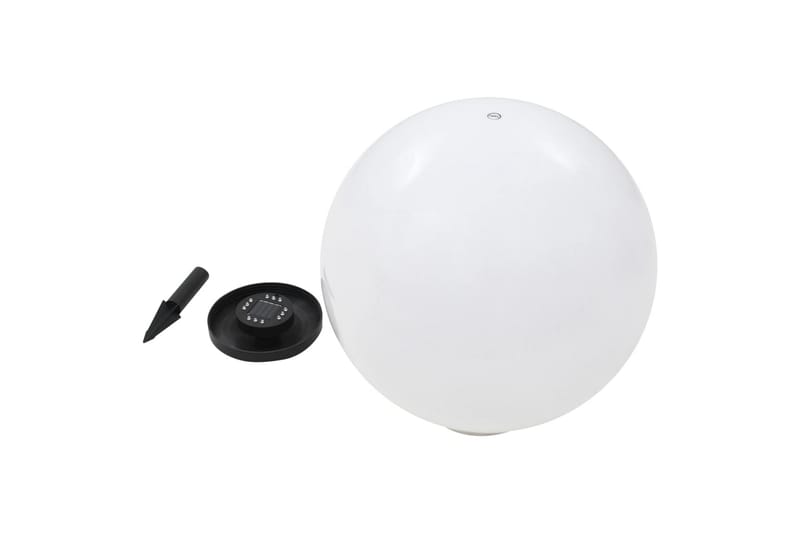 Udendørs Solcellelamper 2 Stk. Led Kugleformet 50 Cm Rgb - Hvid - Belysning - Udendørs lamper & belysning - Solcellelamper