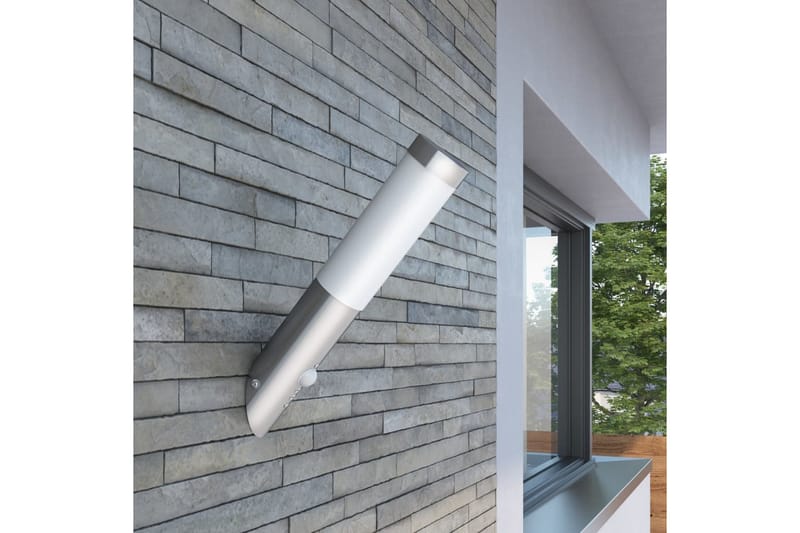 Rvs Havelampe Væglampe Vandtæt Med Bevægelsessensor - Væglampe udendørs - Entrébelysning - Udendørs lamper & belysning