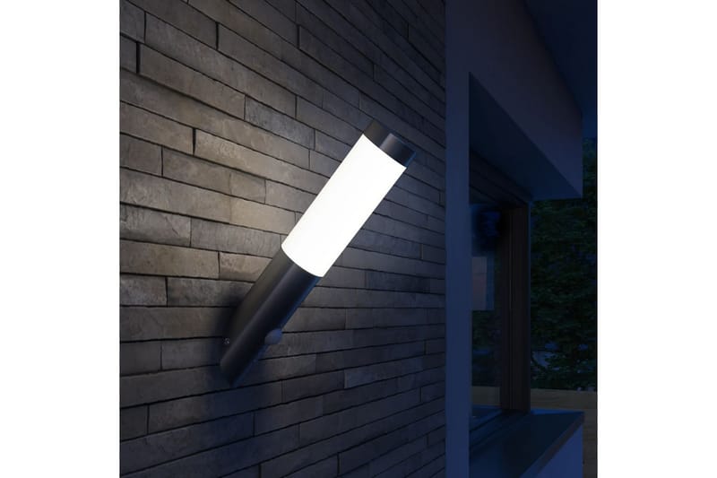 Rvs Havelampe Væglampe Vandtæt Med Bevægelsessensor - Udendørs lamper & belysning - Væglampe udendørs - Entrébelysning