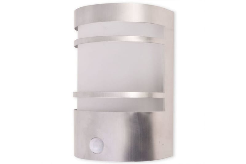 Udendørs Væglampe Med Sensor Rustfrit Stål - Sølv - Udendørs lamper & belysning - Væglampe udendørs - Entrébelysning