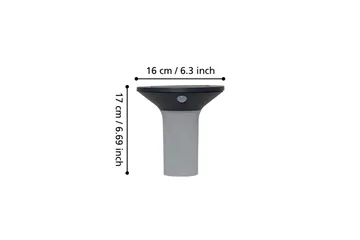 Væglampe Udendørsbelysning Eglo Corbezzola med Sensor - Antracit/Hvid - Belysning - Udendørs lamper & belysning - Solcellelamper