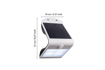 Væglampe Udendørsbelysning Eglo Lamozzo med Sensor Hvid Transparent - Hvid - Belysning - Udendørs lamper & belysning - Solcellelamper