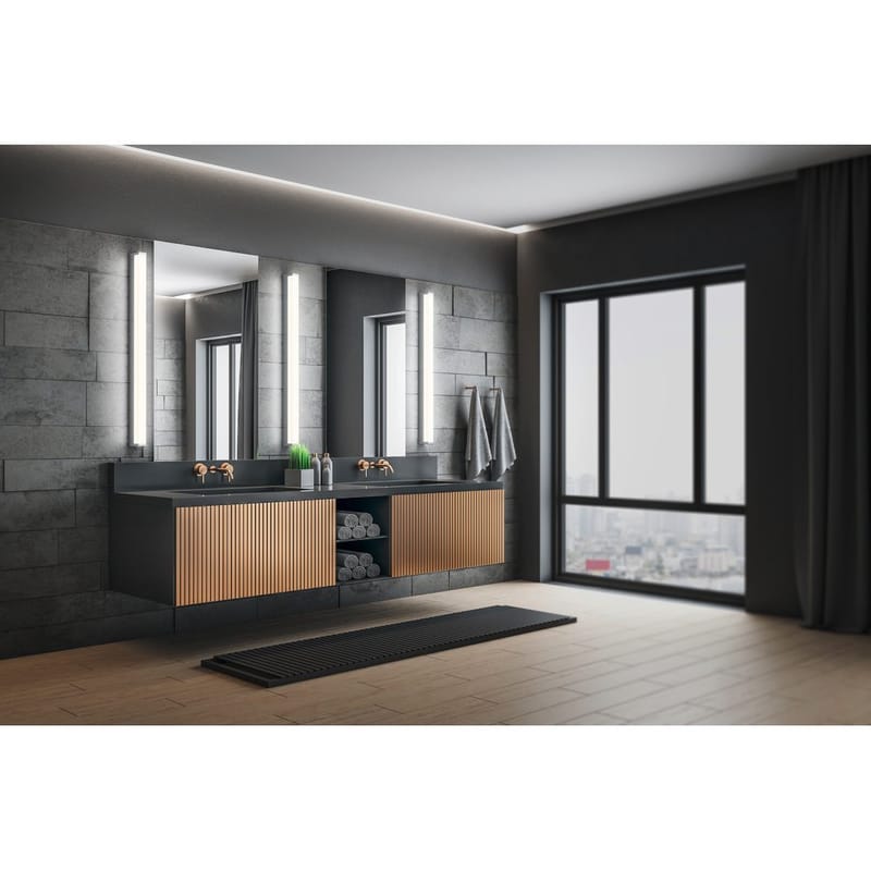 Væglampe Fabio - 80 cm, Krom - Belysning - Badeværelsesbelysning