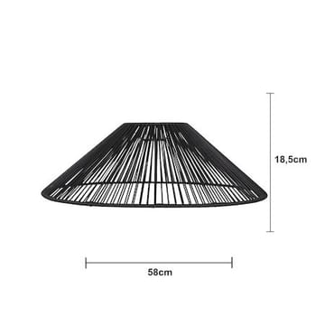 Vide lampeskærm 58 cm - sort - Belysning - Belysningstilbehør