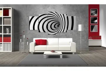 Billede A Black & White Hole 100x50 - Artgeist sp. z o. o. - Boligtilbehør - Billeder & kunst - Billeder på lærred