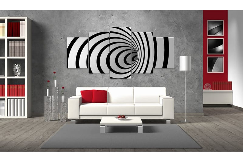 Billede A Black & White Hole 100x50 - Artgeist sp. z o. o. - Boligtilbehør - Billeder & kunst - Billeder på lærred