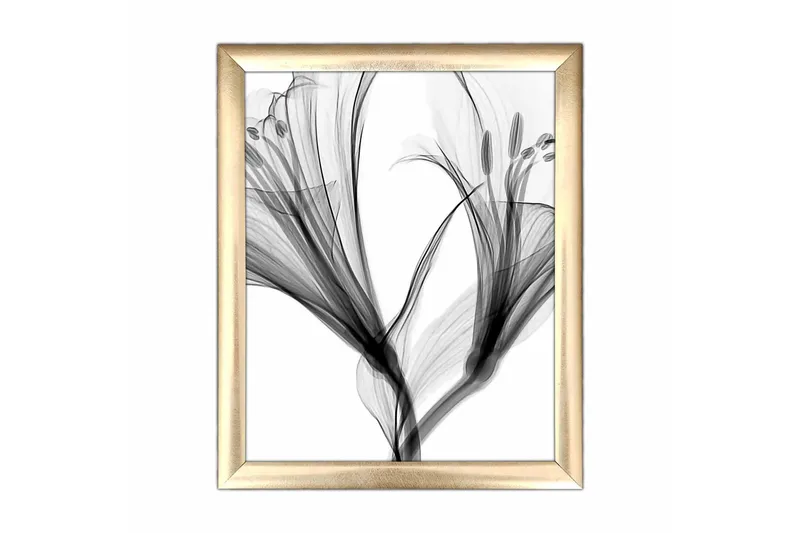 Billede Abstrakt med ramme flerfarvet, 22,3x52,8 cm