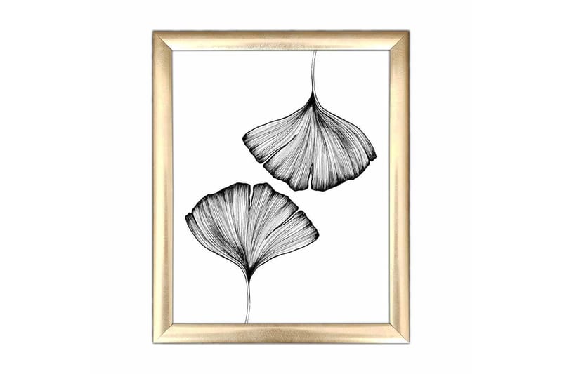 Billede Abstrakt med ramme flerfarvet, 22,3x52,8 cm