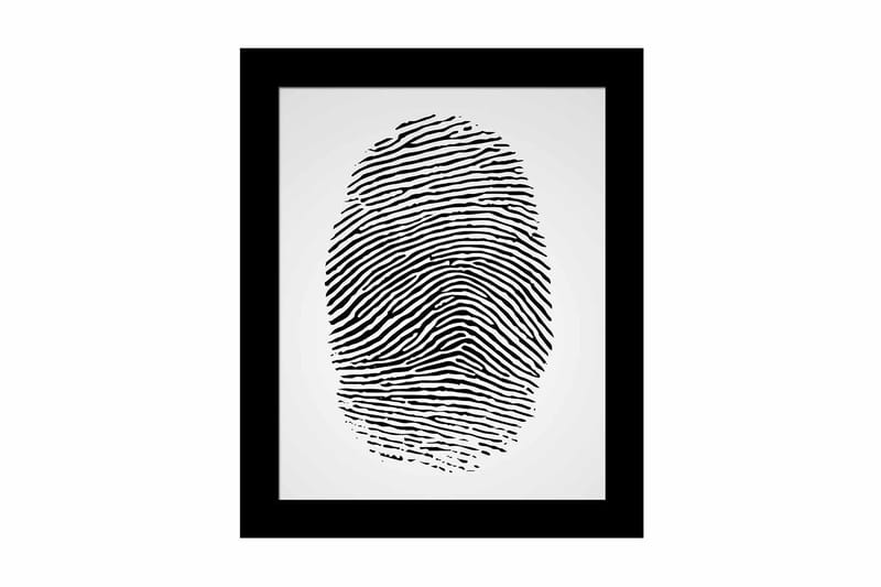 Billede Abstrakt med ramme flerfarvet, 22,3x52,8 cm