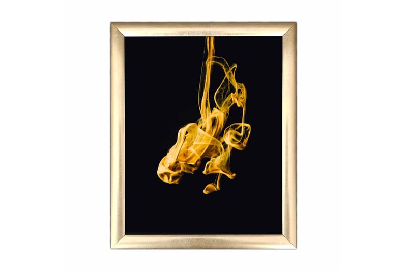 Billede Abstrakt med ramme flerfarvet, 22,3x52,8 cm