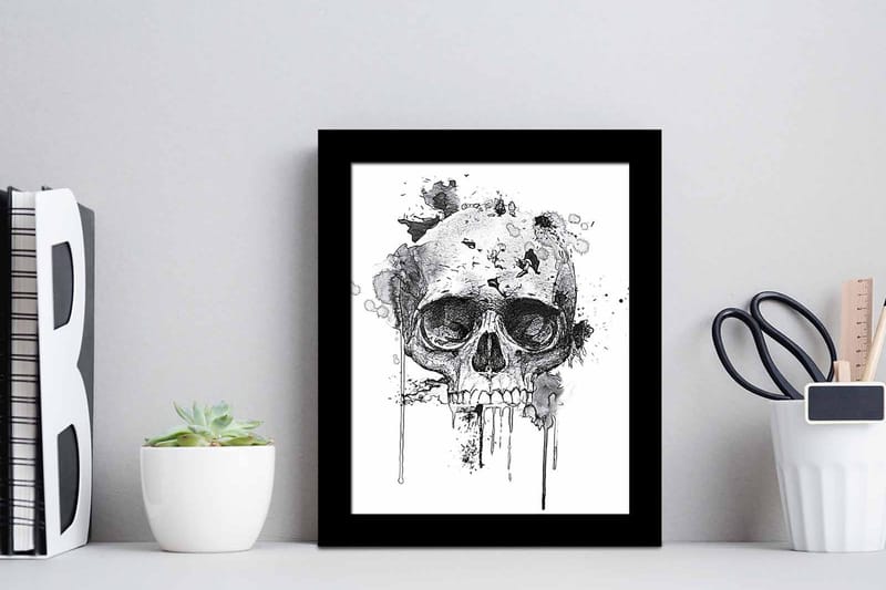 Billede Abstrakt med ramme flerfarvet - 22,3x52,8 cm - Boligtilbehør - Billeder & kunst