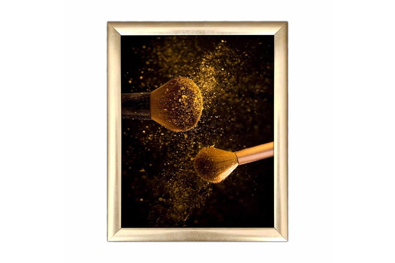 Billede Abstrakt med ramme flerfarvet, 22,3x52,8 cm