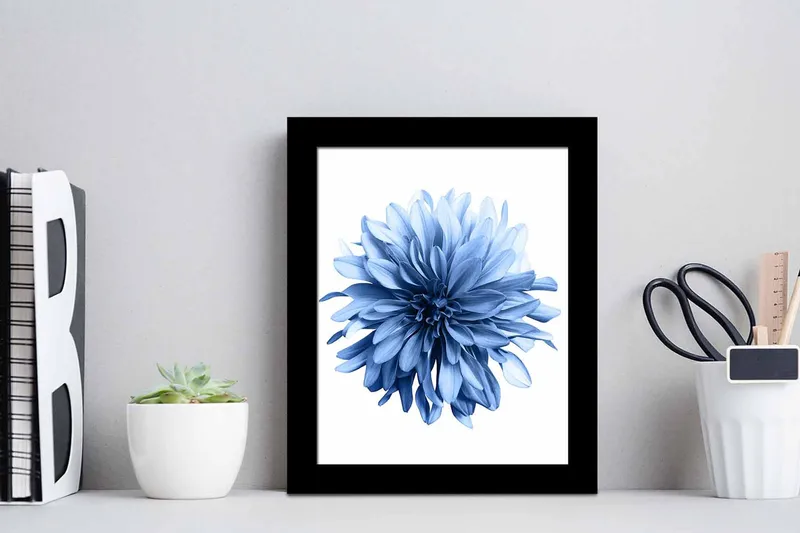 Billede Abstrakt med ramme flerfarvet - 22,3x52,8 cm - Boligtilbehør - Billeder & kunst