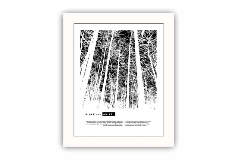 Billede Abstrakt med ramme flerfarvet, 22,3x52,8 cm