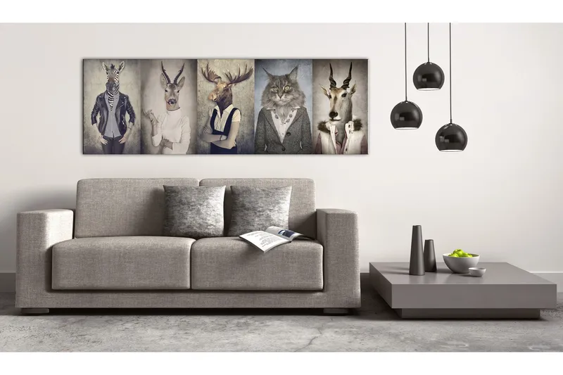 Billede Animal Masks 120x40, Artgeist sp. z o. o.