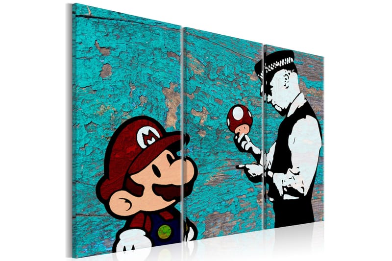 Billede Banksy Cracked Paint 90x60, Artgeist sp. z o. o.