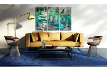 Billede Berlin Arkitektur Grøn 60x40 - Artgeist sp. z o. o. - Boligtilbehør - Billeder & kunst - Billeder på lærred
