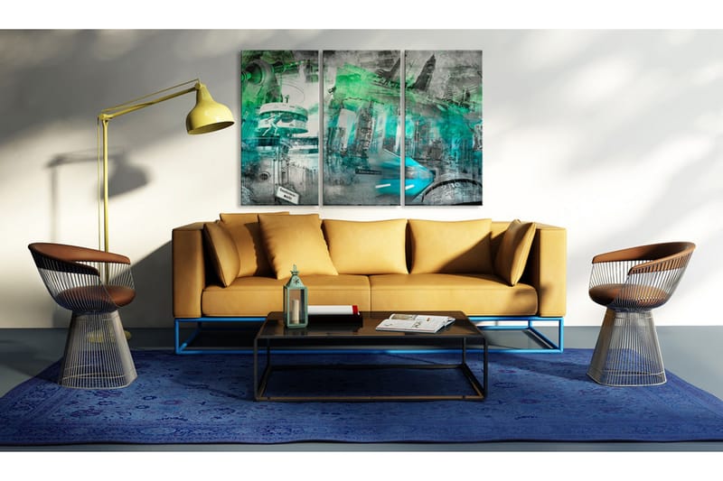 Billede Berlin Arkitektur Grøn 60x40 - Artgeist sp. z o. o. - Boligtilbehør - Billeder & kunst - Billeder på lærred