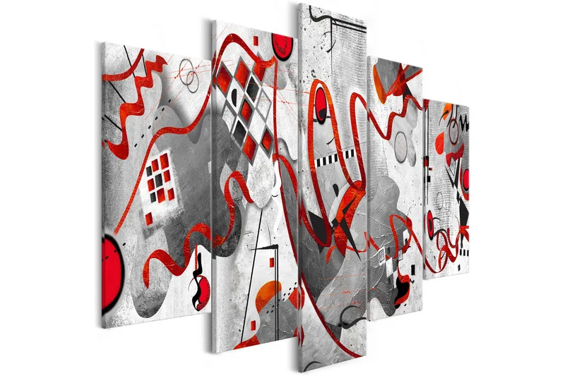 Billede Between Waves 5 Parts Wide 200x100, Artgeist sp. z o. o.