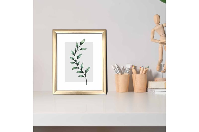 Billede Blomster med ramme flerfarvet - 22,3x52,8 cm - Boligtilbehør - Billeder & kunst