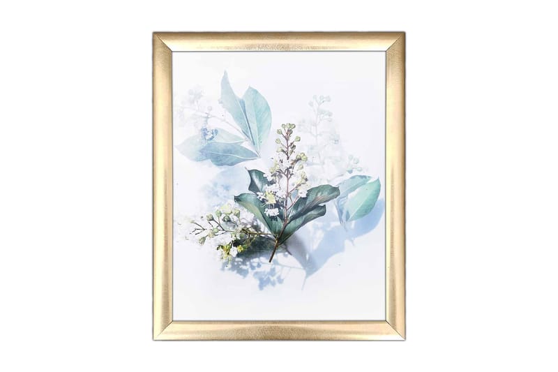 Billede Blomster med ramme flerfarvet - 22,3x52,8 cm - Boligtilbehør - Billeder & kunst