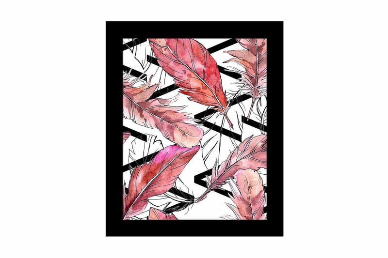 Billede Blomster med ramme flerfarvet - 22,3x52,8 cm - Boligtilbehør - Billeder & kunst