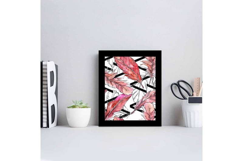 Billede Blomster med ramme flerfarvet - 22,3x52,8 cm - Boligtilbehør - Billeder & kunst