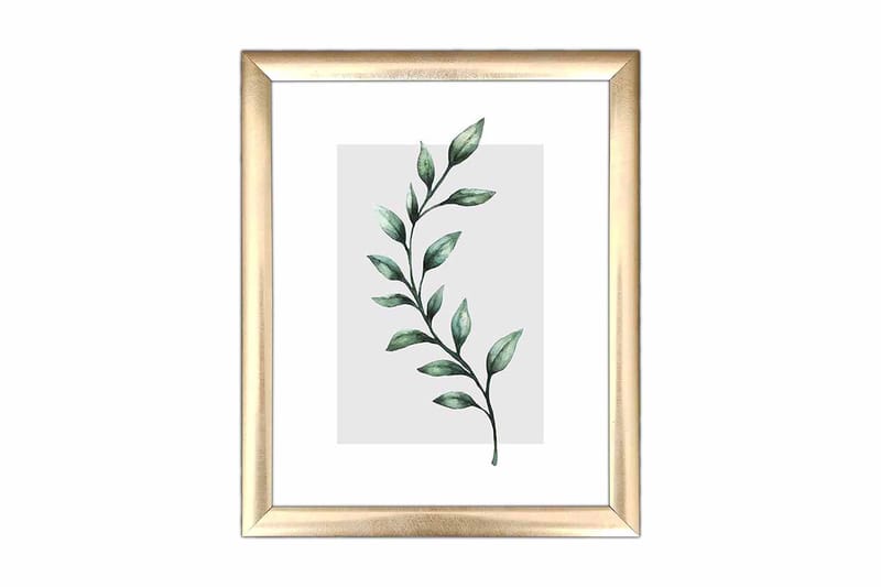 Billede Blomster med ramme flerfarvet, 22,3x52,8 cm