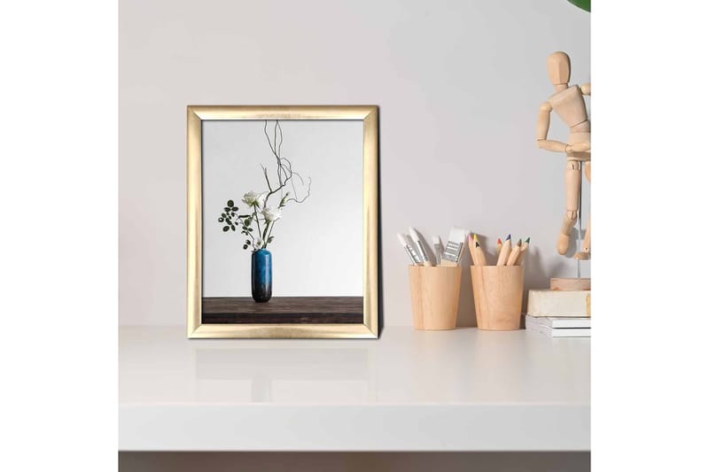 Billede Blomster med ramme flerfarvet - 22,3x52,8 cm - Boligtilbehør - Billeder & kunst