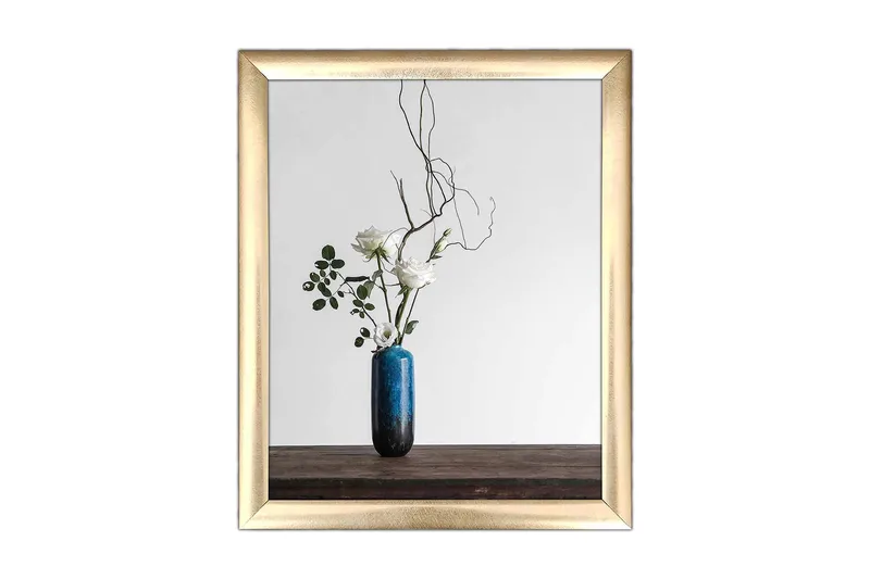 Billede Blomster med ramme flerfarvet, 22,3x52,8 cm